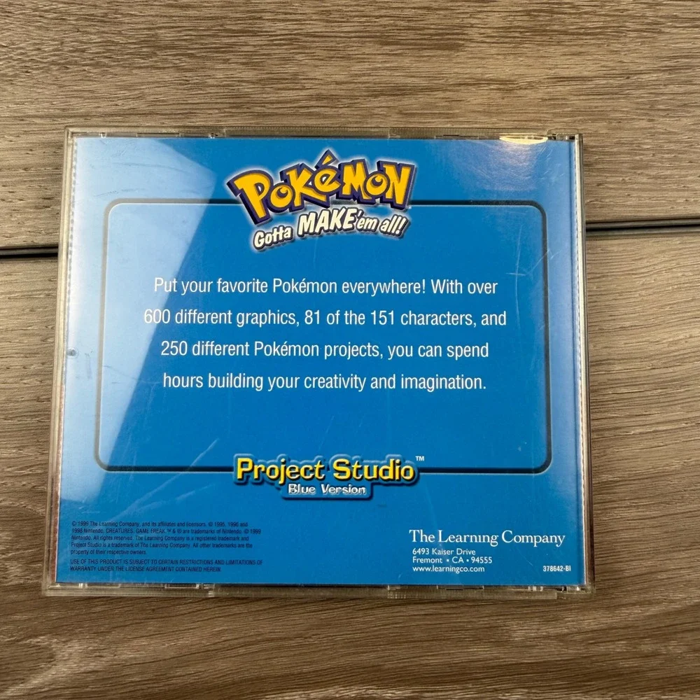 The Learning Company Unisex Pokemon Project Studio Blue Version PC Software